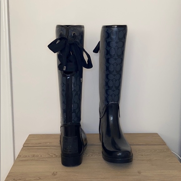 Coach Shoes - Coach Tall Rain Boots Coach Shoes - Coach Tall Rain Boots